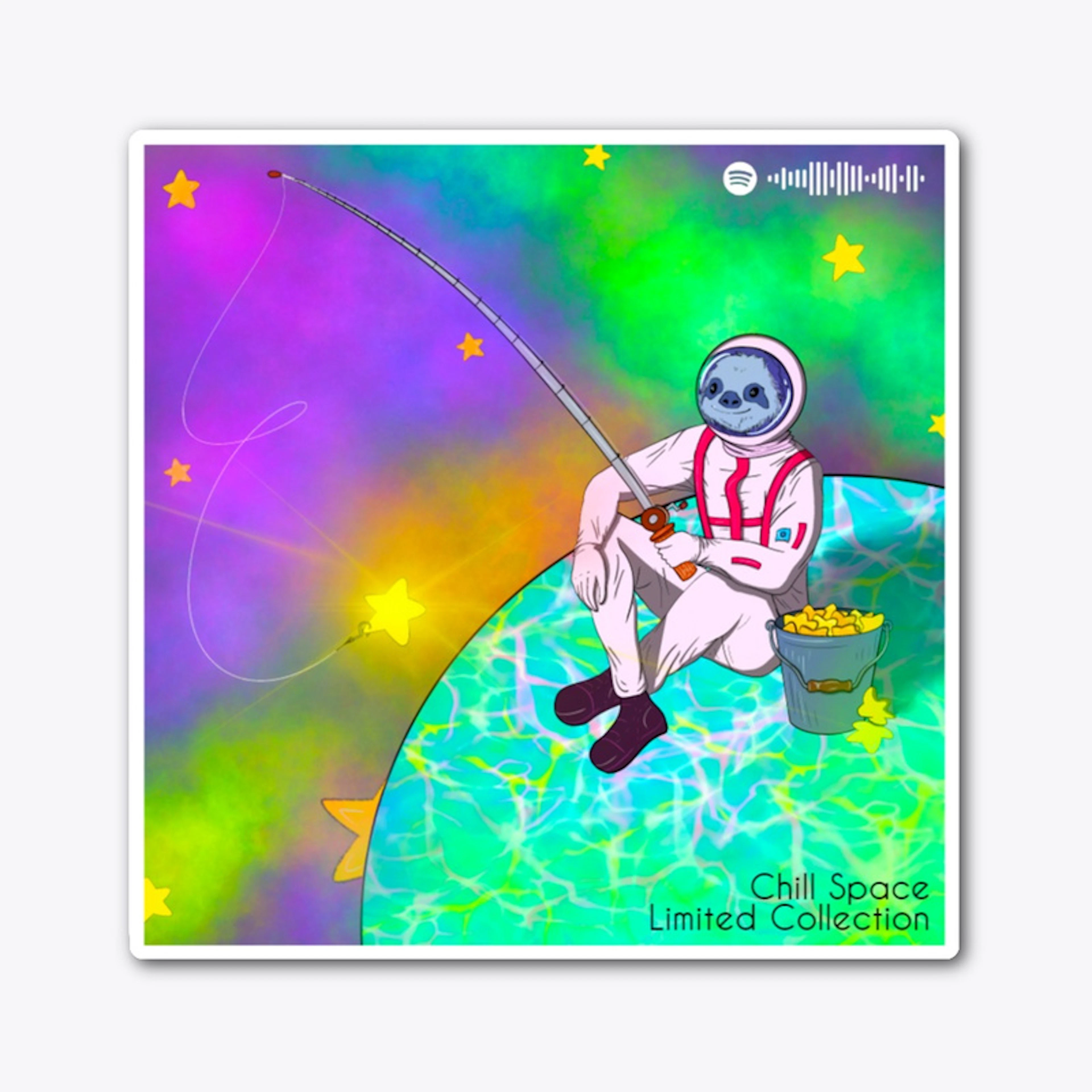Fishing for the Stars Sticker